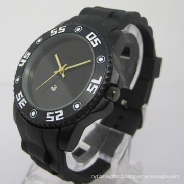 Silicone Strap Alloy Watch (HLAL-1029)